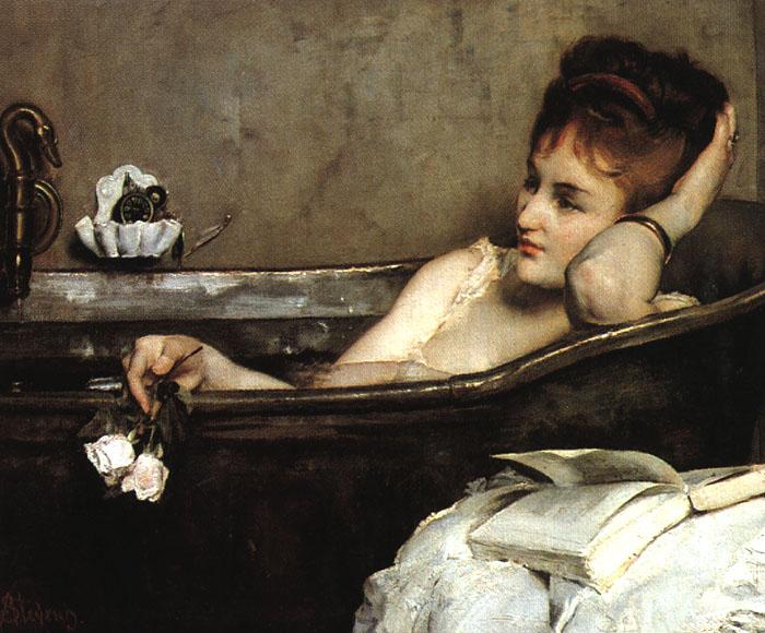 Alfred Stevens The Bath (san06) Sweden oil painting art